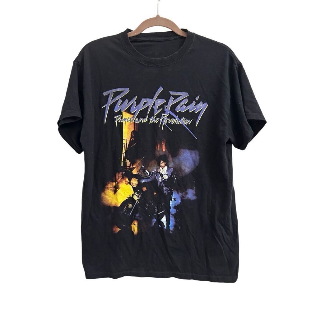 Vintage Prince Purple rain graphic T black unisex M